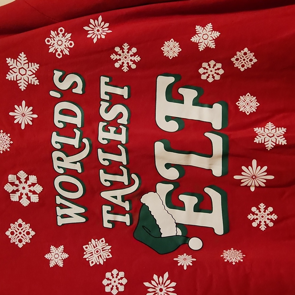 "World's Tallest Elf" unisex sweatshirt, 3XL (54-56)
